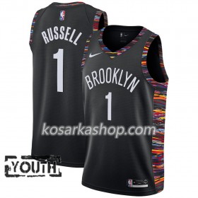 Dres Brooklyn Nets D'Angelo Russell 1 Nike 2018-19 City Edition Crna Swingman - Dječji